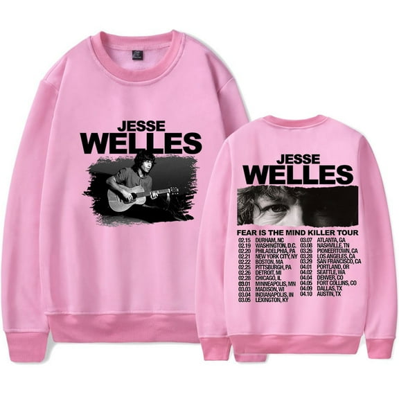 Jesse Welles Fear Is The Mind Killer Tour Merch Long Sleeve Tee Unisex Fashion Crewneck Sweatshirts