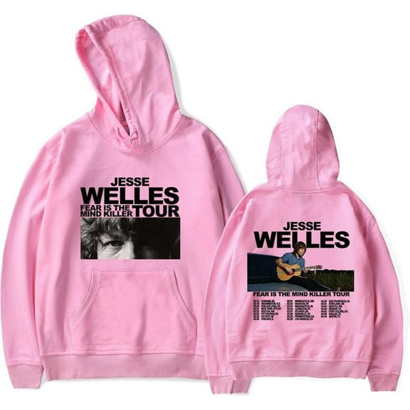 Jesse Welles Fear is The Mind Killer Tour 2025 Merch Hoodie Pockets Drawstring Unisex Hooded Sweatshirt Fashion Clothing