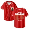 thumbnail image 1 of Jesse Welles Middle Tour 2025 Merch Baseball Jersey V-Neck Shirt Women Men Short Sleeve Streetwear Clothes, 1 of 3