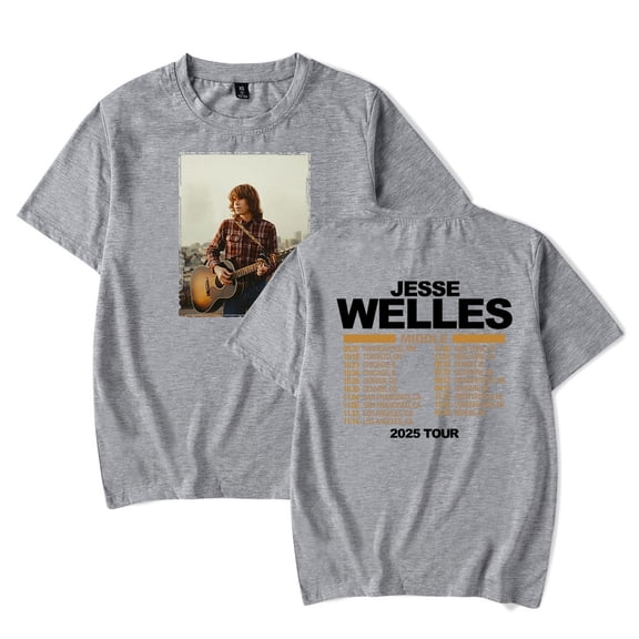 Jesse Welles Middle Tour 2025 Merch T-Shirt Women Men Crewneck Casual Short Sleeve Tee