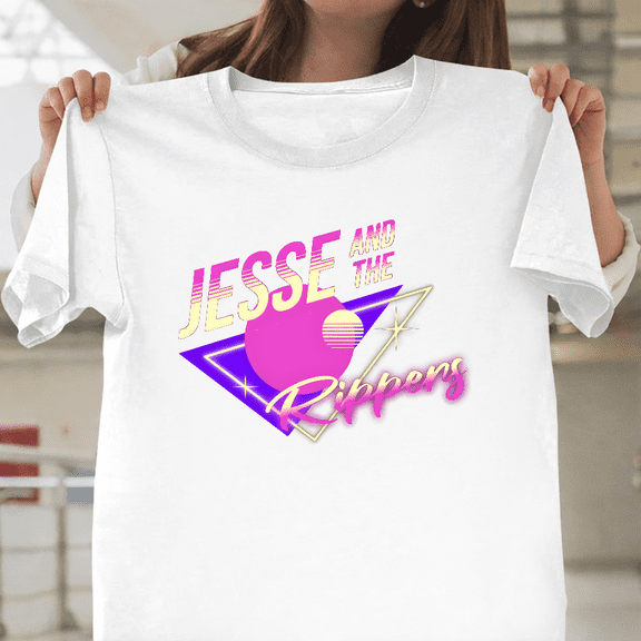Jesse and The Rippers Retro 90s TV Show Band Full House Style Unisex T-Shirt, up to size 3XL.