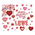 thumbnail image 1 of Jessee 1 Pack Hearts-Shape Valentine's Day Window Clings for Valentine's Decoration Wedding Party Birthday Party Supplies, 1 of 6