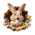 thumbnail image 1 of Jessee Creative Easter 3D Breakthrough Wall Stickers, Bunny Decorative Decals for Home Room Party Window Door, Waterproof Reusable PVC Easter Decorations, 1 of 2