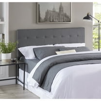 Jessenia Headboards for Full Size Bed, Upholstered Tufted Bed Headboard, 12 Adjustable Positions Full Headboard Only, Wall Mounted Headboard, Bed Backboard Linen Fabric Head Board - Light Gray