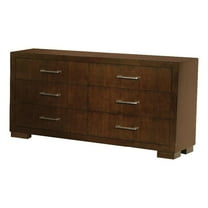 Jessica 6-drawer Dresser Cappuccino