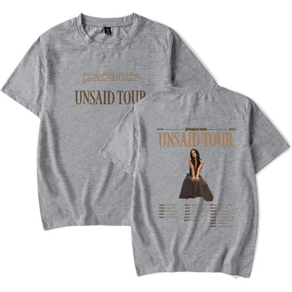Jessica Baio 2025 The Unsaid Tour Unisex Round Neck Short Sleeve Casual Fashion T-Shirt