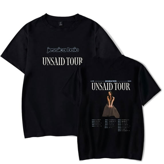 Jessica Baio The UNSAID Tour 2025 T-Shirts Merch Women Clothes Trend Casual Short Sleeve Top