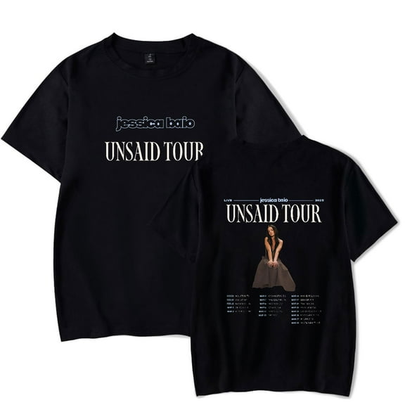 Jessica Baio The UNSAID Tour 2025 T-Shirts Merch Women Clothes Trend Casual Short Sleeve Top