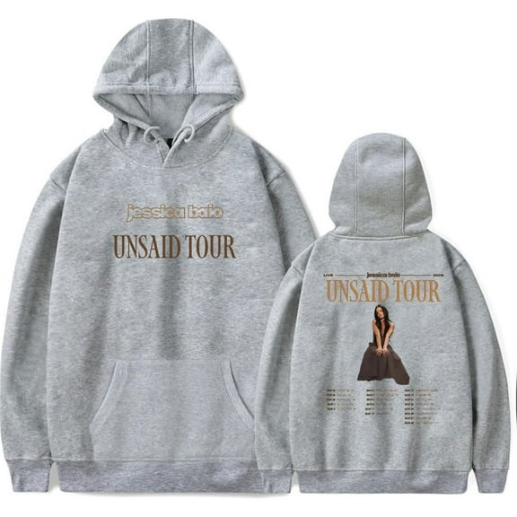 Jessica Baio The Unsaid Tour 2025 Merch Hoodie Pockets Drawstring Unisex Hooded Sweatshirt Fashion Clothing