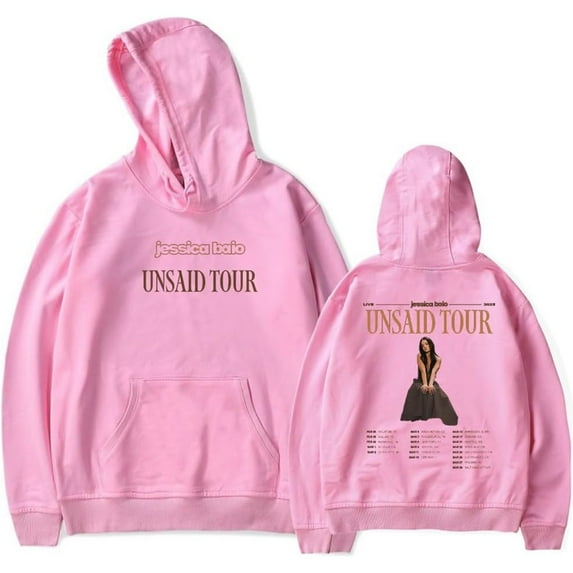 Jessica Baio The Unsaid Tour 2025 Merch Hoodie Pockets Drawstring Unisex Hooded Sweatshirt Fashion Clothing