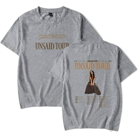 Jessica Baio The Unsaid Tour Merch Short Sleeve T-shirt Women Men Unisex Casual Fashion Short Sleeve Tee