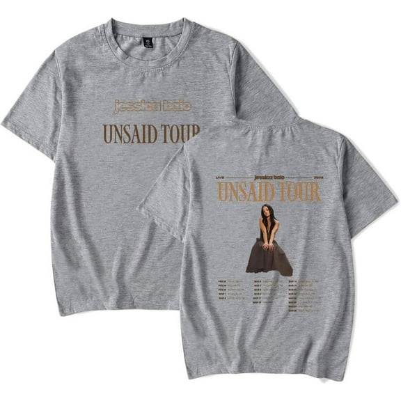 Jessica Baio The Unsaid Tour Merch Short Sleeve T-shirt Women Men Unisex Casual Fashion Short Sleeve Tee