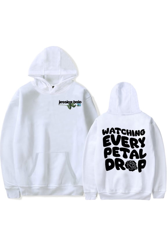 Jessica Baio he loves me, he loves me not Hoodie Merch unisex long sleeved fashionable casual hooded sweatshirt