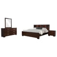 thumbnail image 1 of Jessica 4-piece Queen Bedroom Set Cappuccino, 1 of 17