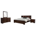 thumbnail image 1 of Jessica 4-piece Eastern King Bedroom Set Cappuccino, 1 of 17