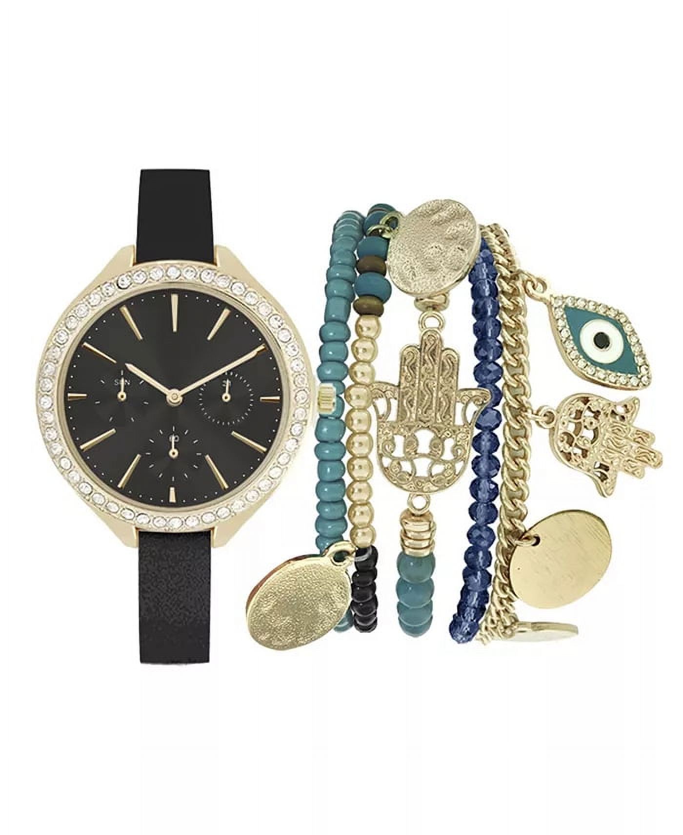 Jessica Carlyle Wristwatch Bracelet Buy Closeout Jessica Carlyle Square Watch in Goldtone at ShopLC main image 2