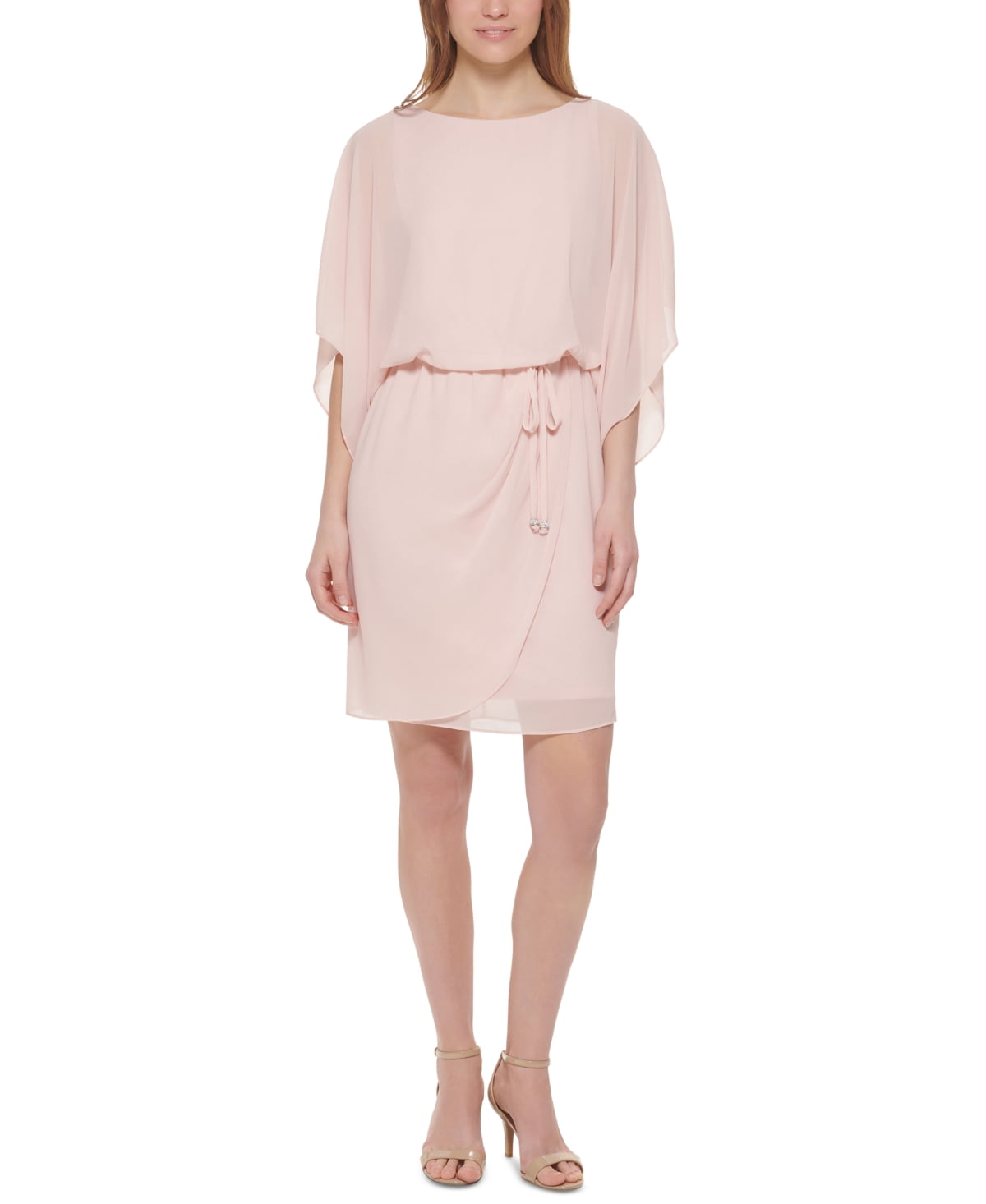 Jessica Howard Women's Chiffon Blouson Dress Pink Size 16 - Walmart.com