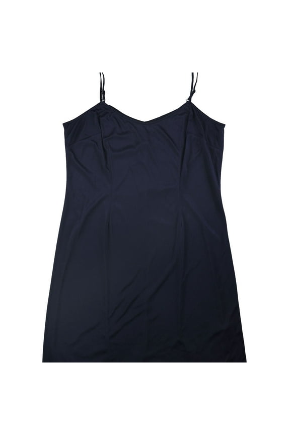 Womens Basic Slip Dress, Blue, 16
