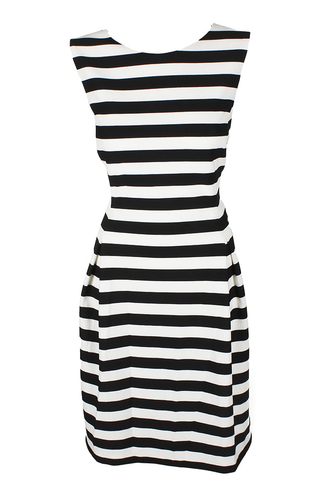 Jessica Howard Womens Black White Sleeveless Textured Striped Fit & Flare Dress 12P - Walmart.com Jessica Howard Womens Black White Sleeveless Textured Striped Fit & Flare Dress 12P - Walmart.com
