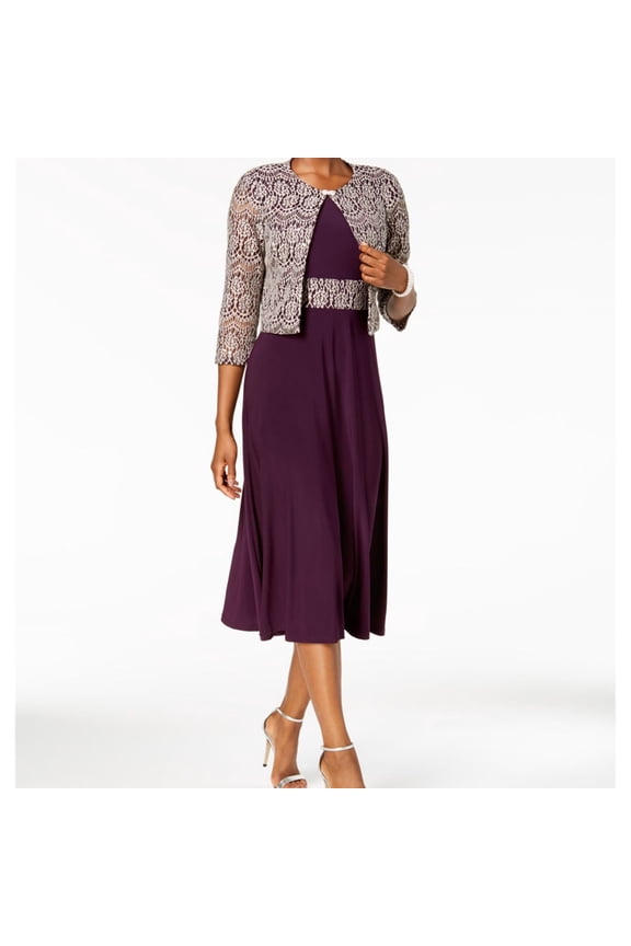 Womens Embroidered Cardigan Sweater, Purple, 10