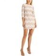 thumbnail image 1 of Jessica Howard Womens Lace Sheath Dress, Beige, Petite, 10P, 1 of 2