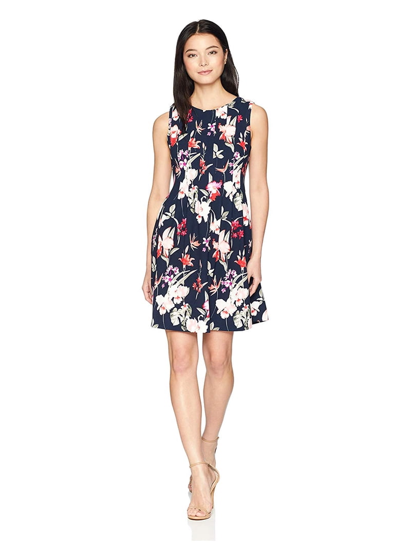 jessica howard dresses Jessica Howard Petite Jewel Neck Novelty Short-Sleeve Dress - Butter