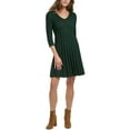 thumbnail image 1 of Jessica Howard Womens Petites Cable Knit V-Neck Sweaterdress, 1 of 1