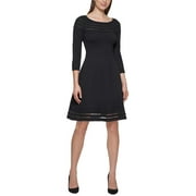 Jessica Howard Womens Petites Illusion Mini Sweaterdress