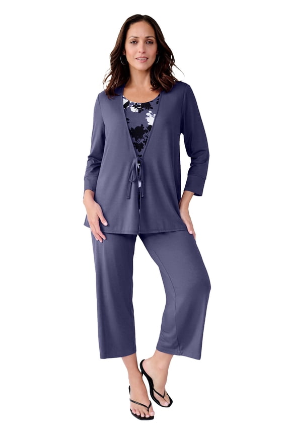 Women's Plus Size 2-In-1 Layered Tunic