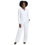 JESSICA LONDON Women's Plus Size 2-Piece Faux Wrap Pantsuit