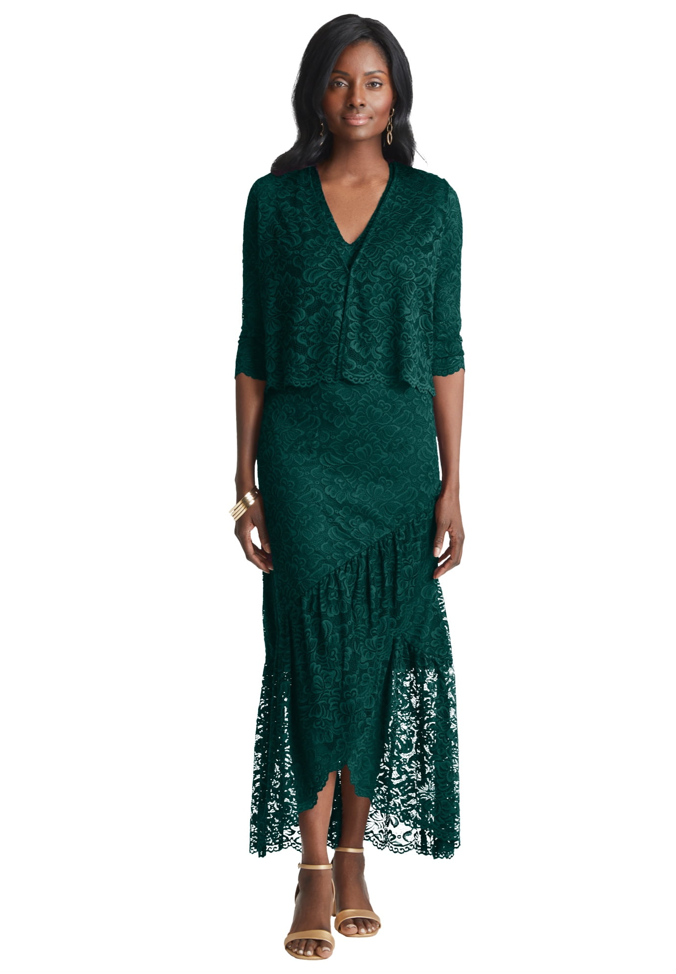 chinese dress ladies Sara Lace Patchwork Square Neck Tulip Print Dress