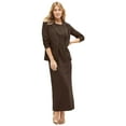 thumbnail image 1 of Jessica London Women's Plus Size Stretch Crepe Maxi Jacket Dress, 1 of 4