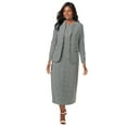 thumbnail image 1 of Jessica London Women's Plus Size Stretch Crepe Maxi Jacket Dress, 1 of 5