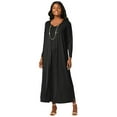 thumbnail image 1 of Jessica London Women's Plus Size 2-Piece Stretch Knit Duster Set, 1 of 5