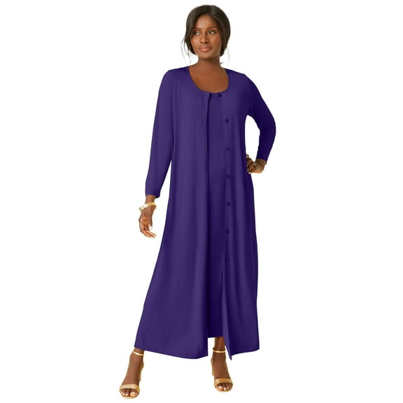 Jessica London Women's Plus Size 2-Piece Stretch Knit Duster Set