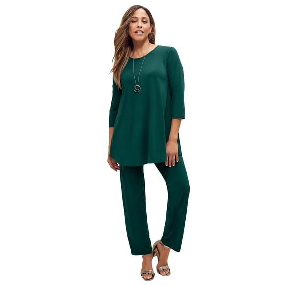 Jessica London Women's Plus Size 2-Piece Stretch Knit Mega Swing Set