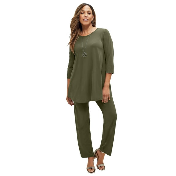 Jessica London Women's Plus Size 2-Piece Stretch Knit Mega Swing Set