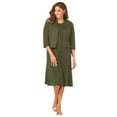 thumbnail image 1 of Jessica London Women's Plus Size 2-Piece Sweater Jacket Dress, 1 of 5
