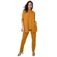 thumbnail image 1 of Jessica London Women's Plus Size 3 Piece Ponte Pant Set, 1 of 3