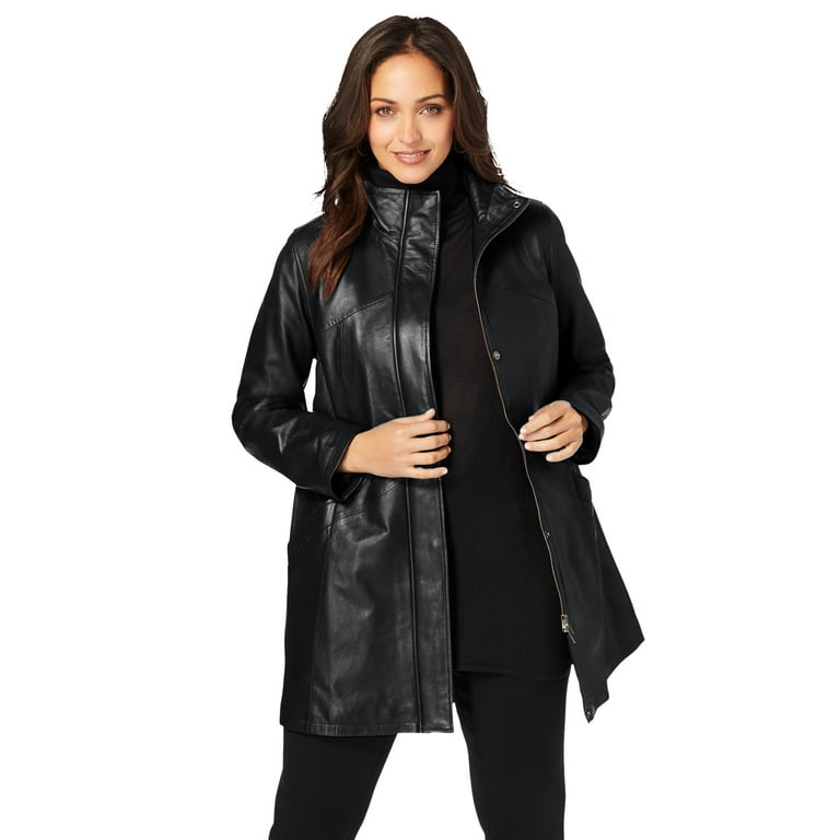 Jessica london leather coats sale