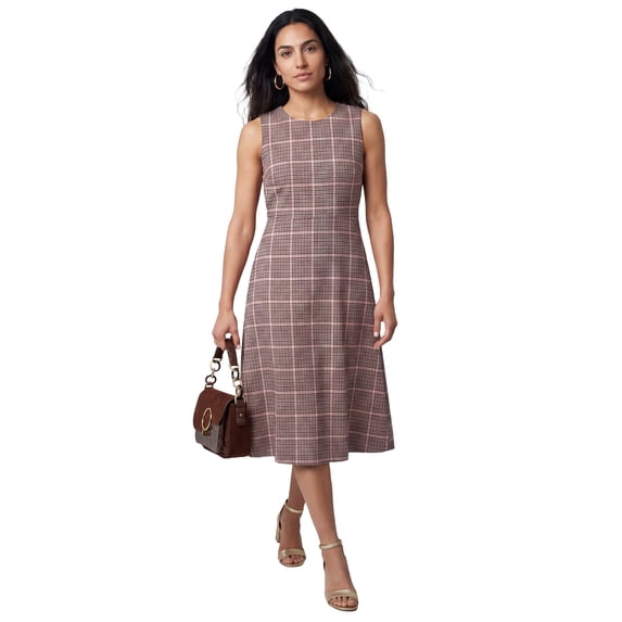 Jessica London Women's Plus Size Bi-Stretch Fit And Flare Dress