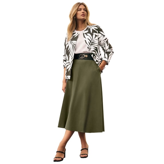 Jessica London Women's Plus Size Bi-Stretch Lady Jacket