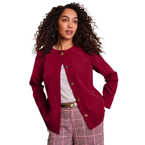 Jessica London Women's Plus Size Bi-Stretch Lady Jacket