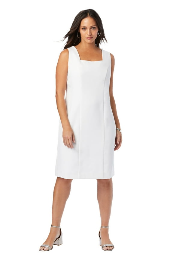 Women's Plus Size Bi-Stretch Sheath Dress
