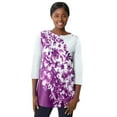 thumbnail image 1 of Jessica London Women's Plus Size Boatneck Tunic Top 3/4 Sleeve Shirt  Loose Fit, 1 of 6