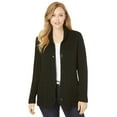 thumbnail image 1 of Jessica London Women's Plus Size Cable Blazer Sweater, 1 of 6