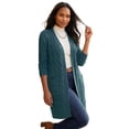 thumbnail image 1 of Jessica London Women's Plus Size Cable Duster Sweater, 1 of 2
