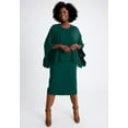 thumbnail image 1 of Jessica London Women's Plus Size Cable Knit Cape Sweater Dress, 1 of 4