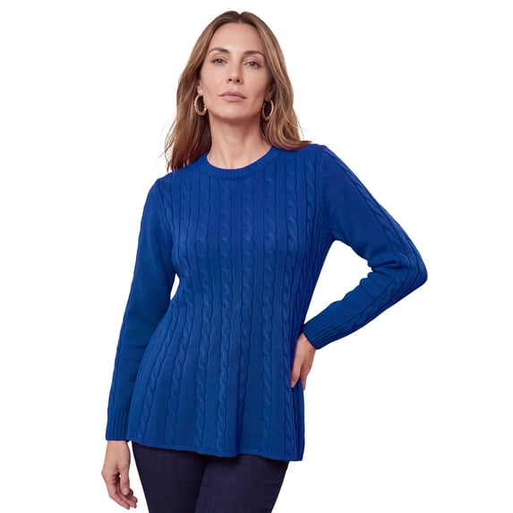 Jessica London Women's Plus Size Cable Peplum