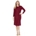 thumbnail image 1 of Jessica London Women's Plus Size Cable Sweater Dress, 1 of 6